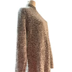 Pure ￼J.Jill Textured Knit Swing Sweater Tunic Neutral Beige
Size Large